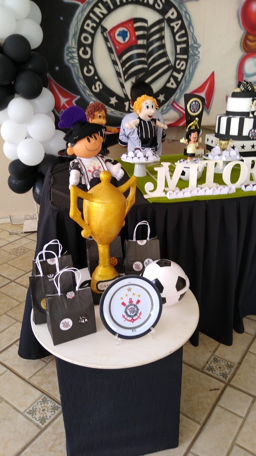 passo a passo painel redondo corinthians com TNT