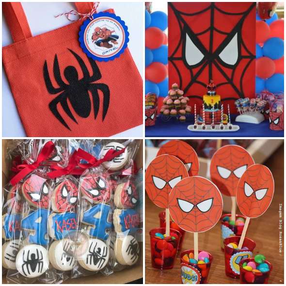 decoração festa homem aranha barata e bonita