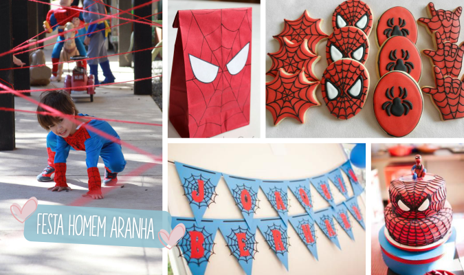 kit festa homem aranha pronto ou faça você mesmo