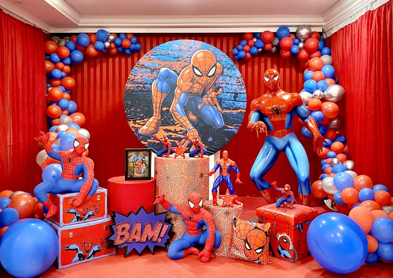 decoração de festa infantil homem aranha