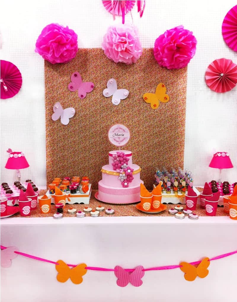 decoração de festa infantil simples e barata feminina