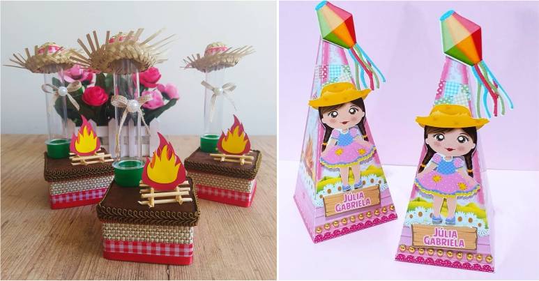 ideias de painéis de festa junina com eva