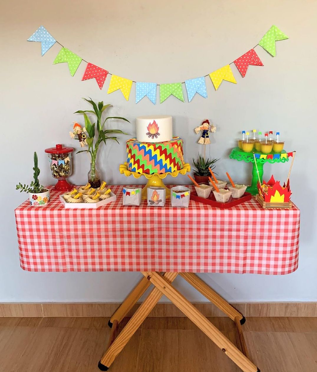 decoração de festa junina simples
