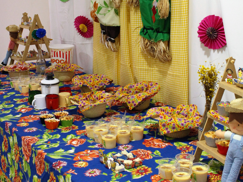 decoração de festa junina simples