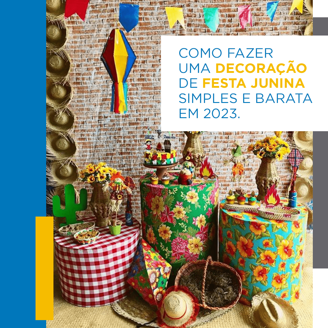 decoração de festa junina simples