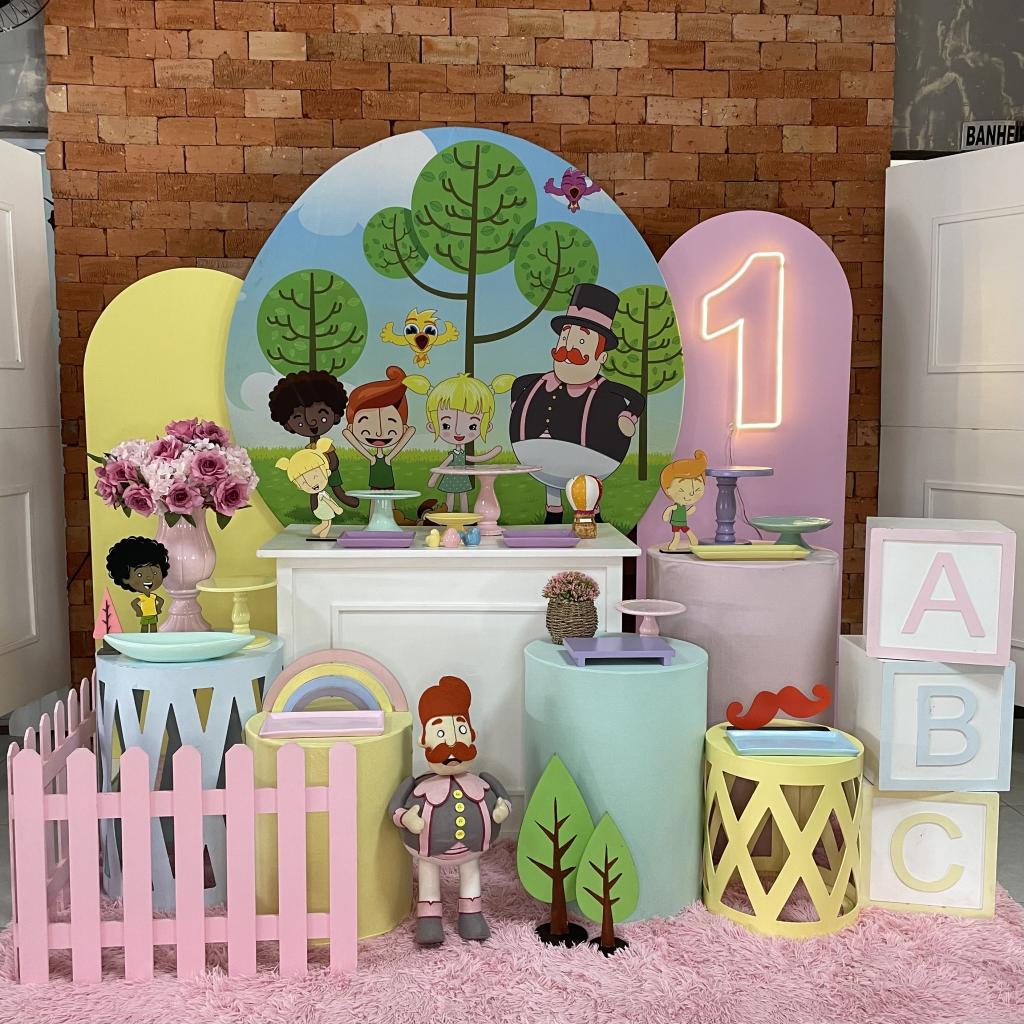 decoração de festa mundo bita menina