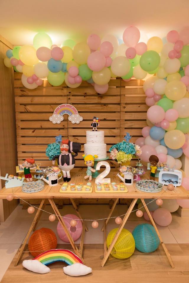 ideias de decoração mundo bita menina candy colors