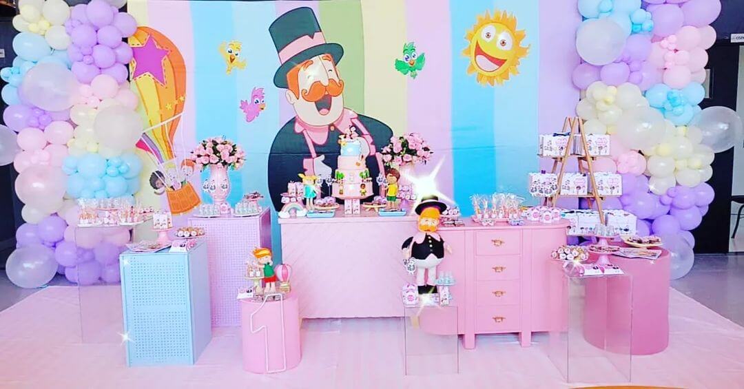 quanto custa decoração festa mundo bita menina