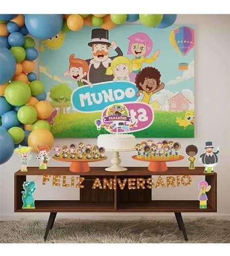 como fazer painel decorativo mundo bita menina