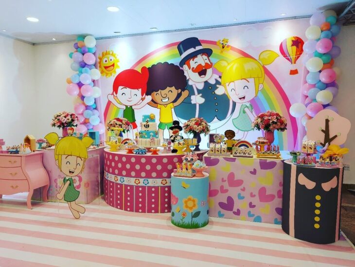 decoração de festa mundo bita menina