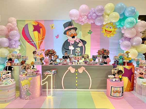 decoração de festa mundo bita menina