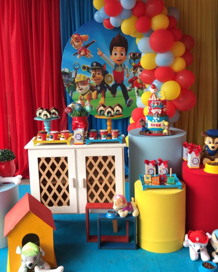 kit festa patrulha canina completo versus pegue monte