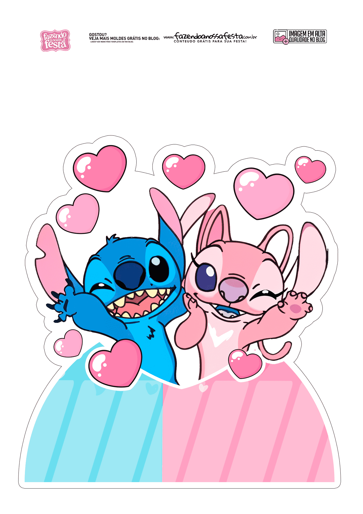 ideias criativas decoração festa stitch angel