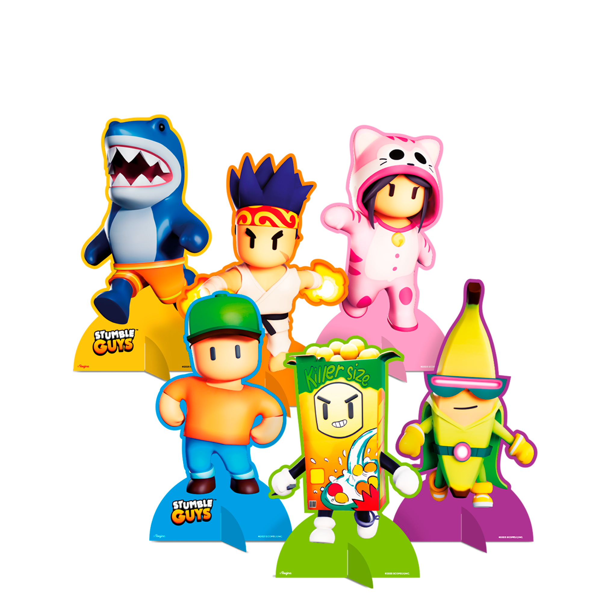 decoração de festa stumble guys