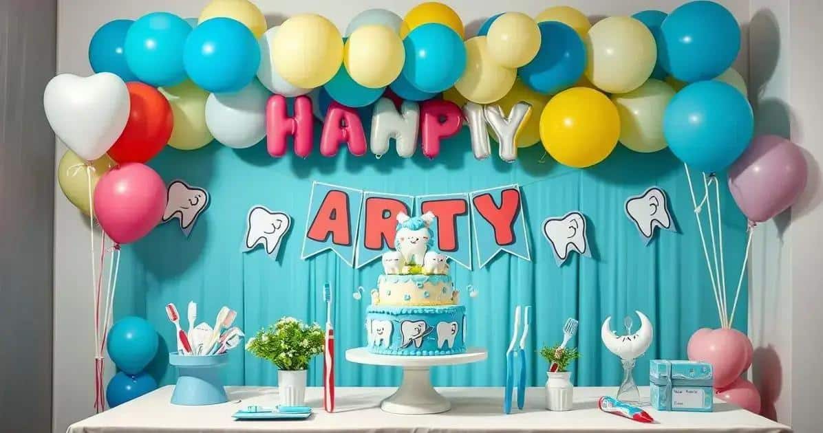 melhores ideias decoração festa dentista