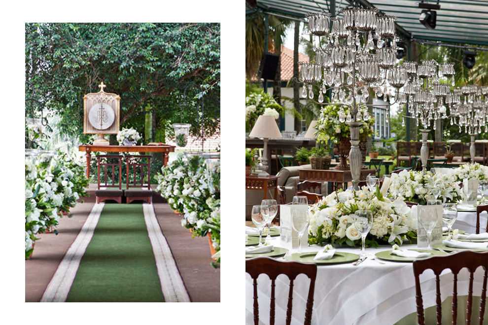 decoração festa verde oliva e dourado