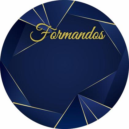 decoração de formatura azul