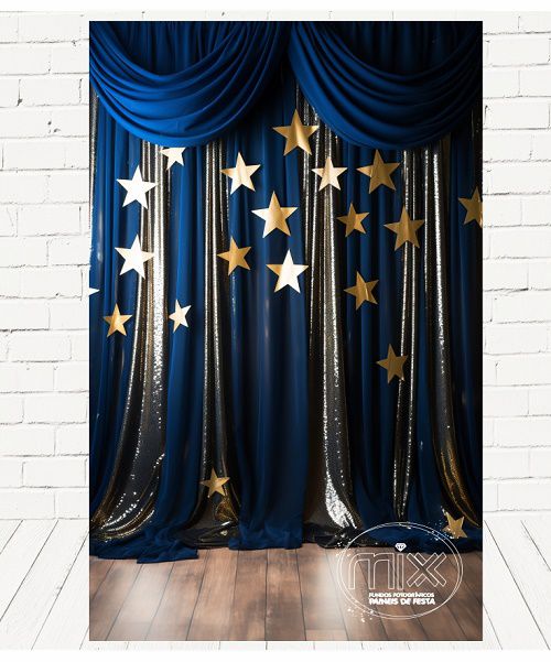 decoração de formatura azul