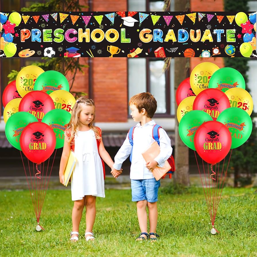 balões metalizados letras ABC formatura pré escola