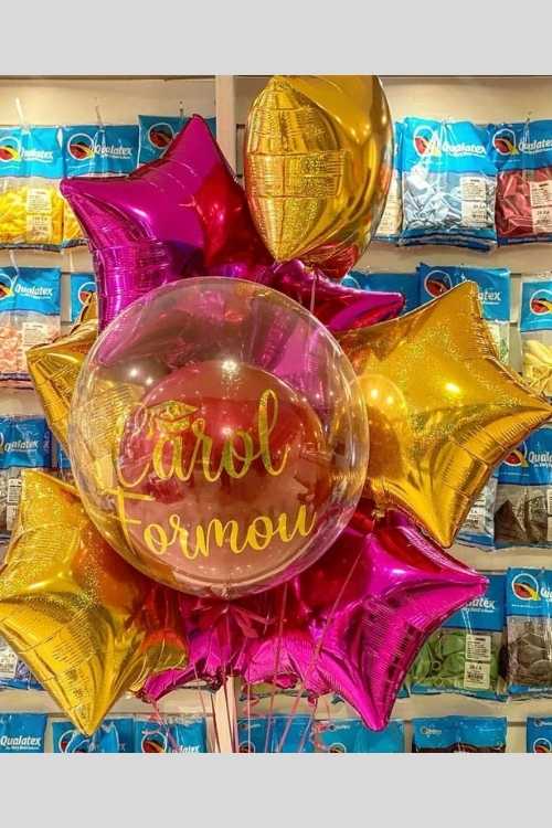 balões metalizados letras ABC formatura pré escola
