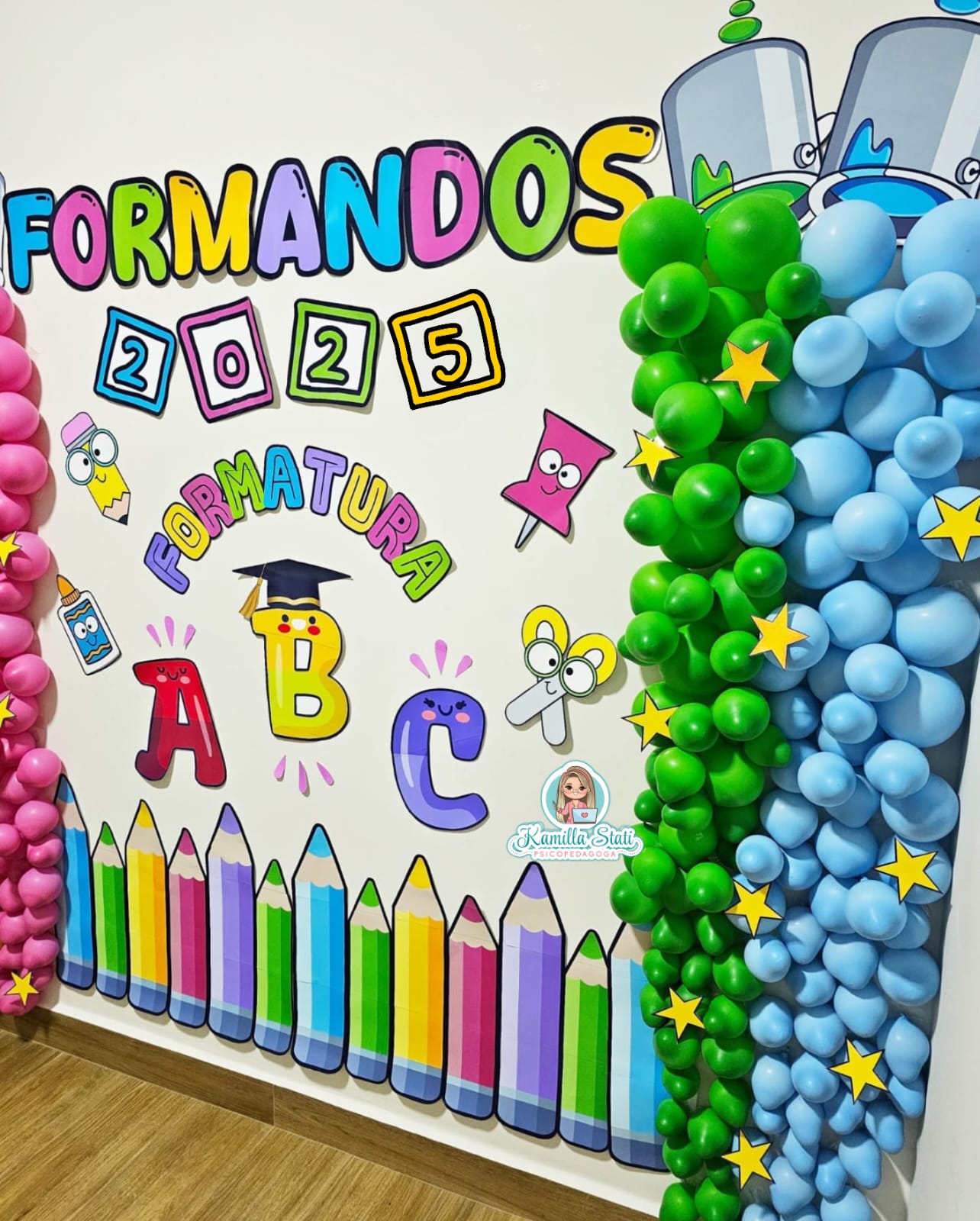 arco desconstruído vs arco tradicional balões formatura