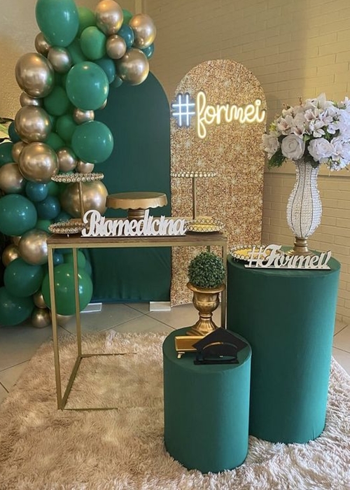 decoração de formatura simples