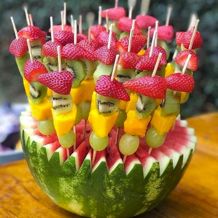 ideias de decoração de frutas para festas infantis