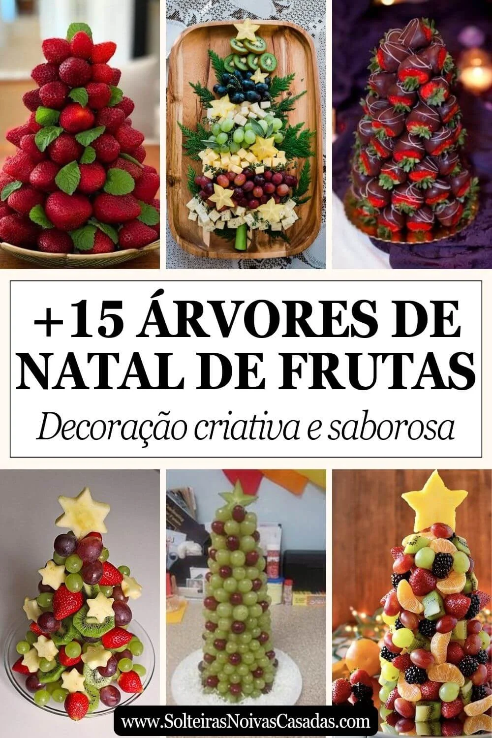 arranjo de frutas para mesa de natal