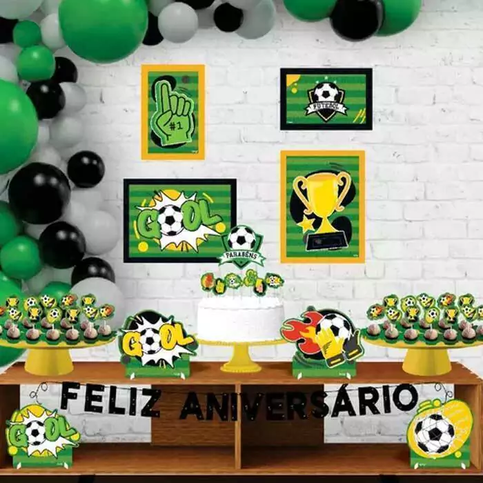 decoração de futebol