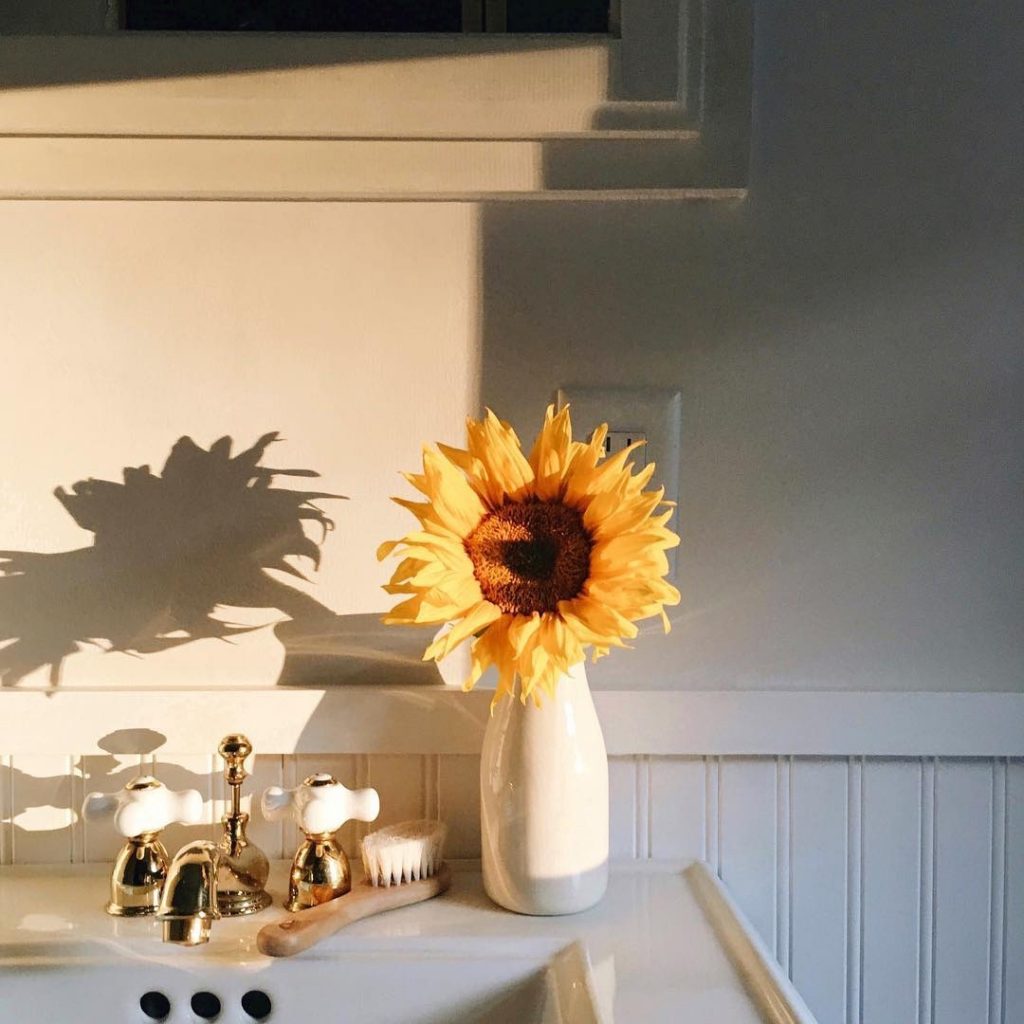 decoração de girassol simples
