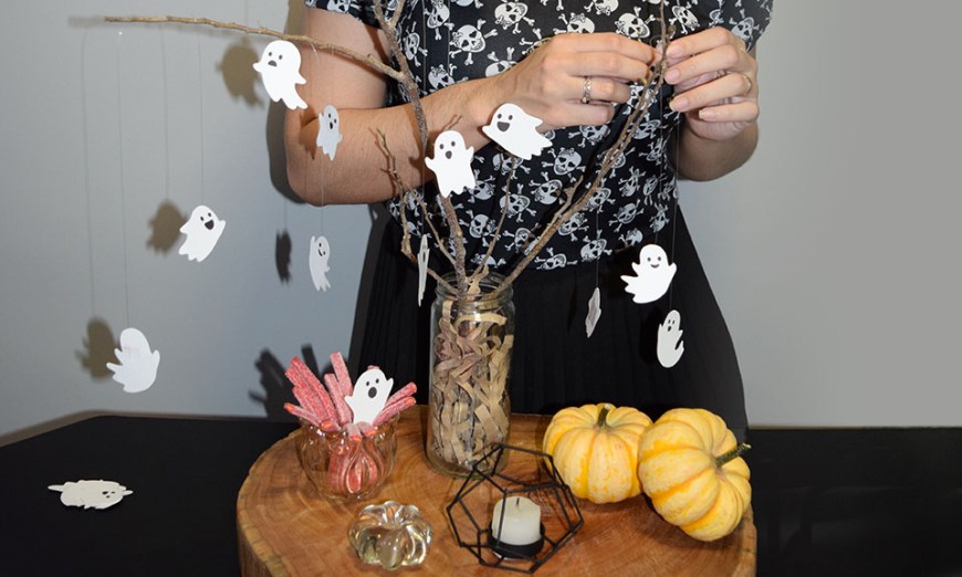 decoração de halloween simples