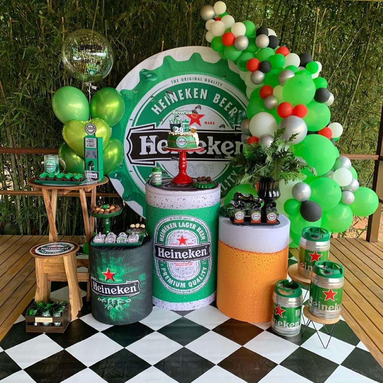 custo decoração festa heineken barata