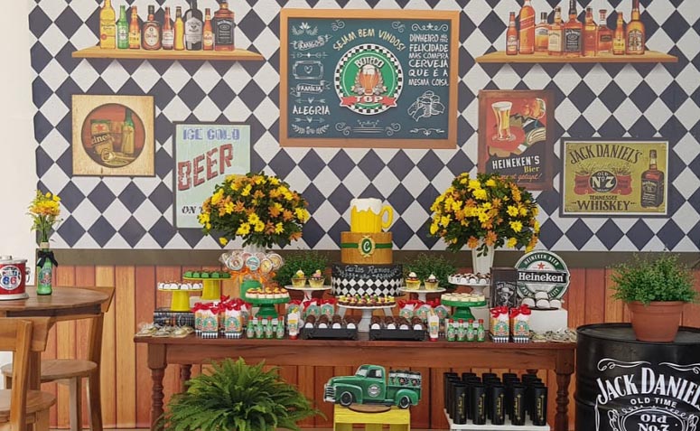 evitar erros decoração tema heineken