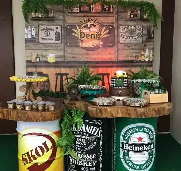decoração heineken versus outras cervejas