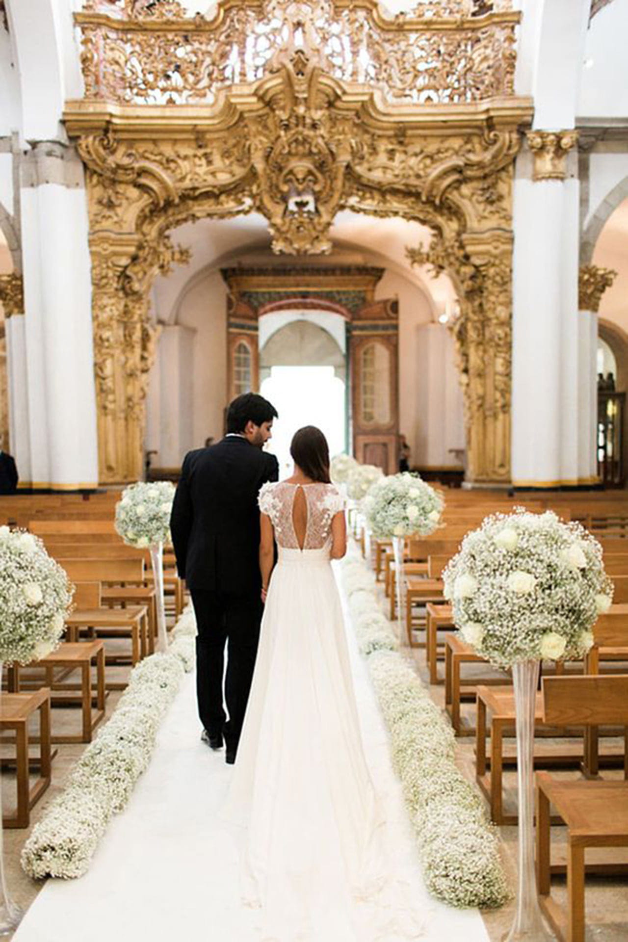 decoração de igreja para casamento