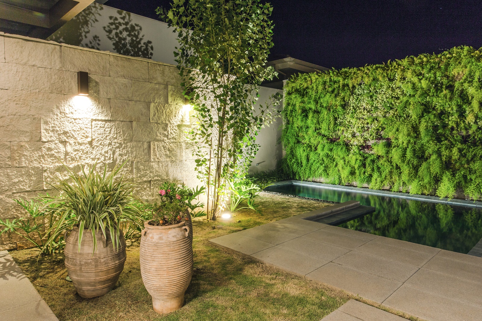 decoração de jardim