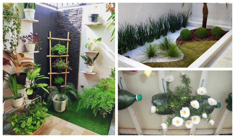 decoração de jardim