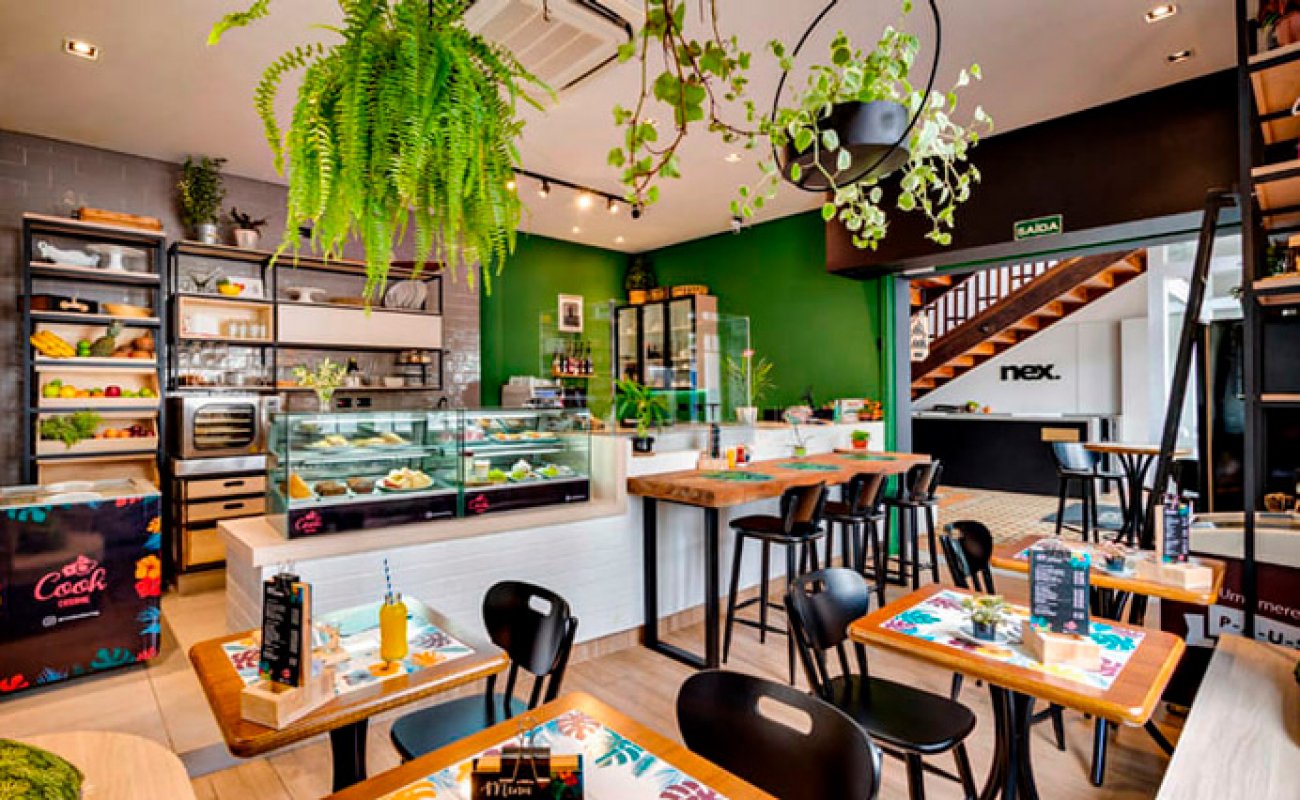 decoração de lanchonete simples