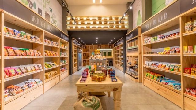 ideias criativas decoração loja produtos naturais