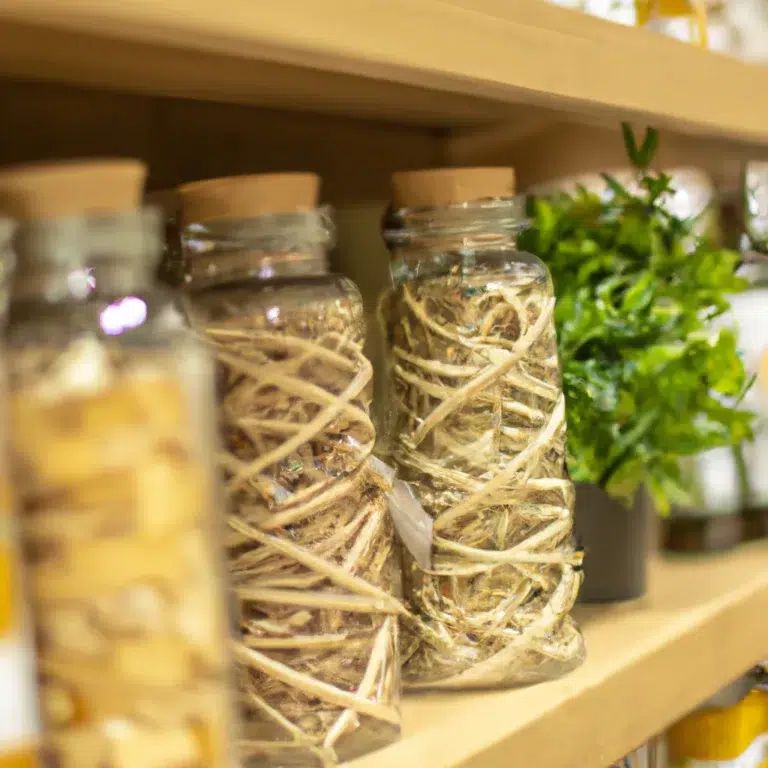 decoração de loja de produtos naturais