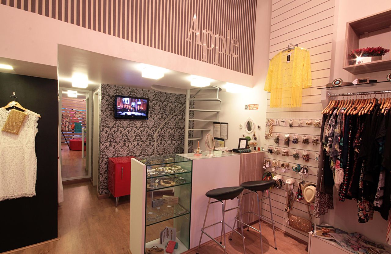 decoração de loja pequena