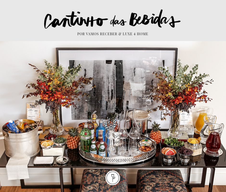 decoração de mesa de bebidas