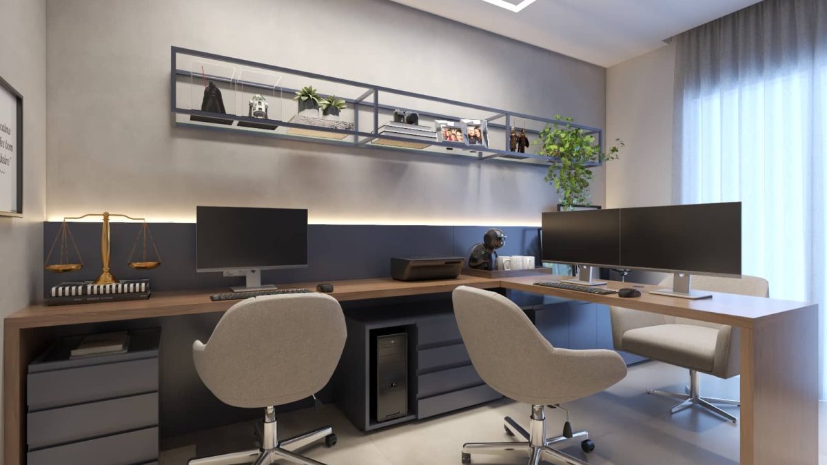 decoração de mesa de escritorio