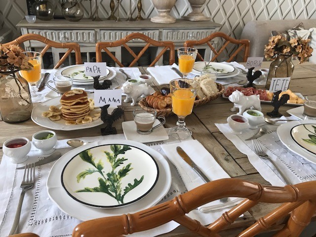 decoração de mesa de jantar