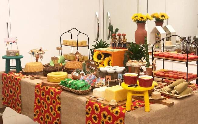 decoração de mesa festa junina