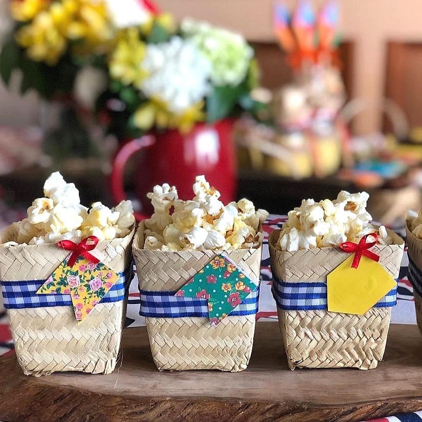 decoração de mesa junina