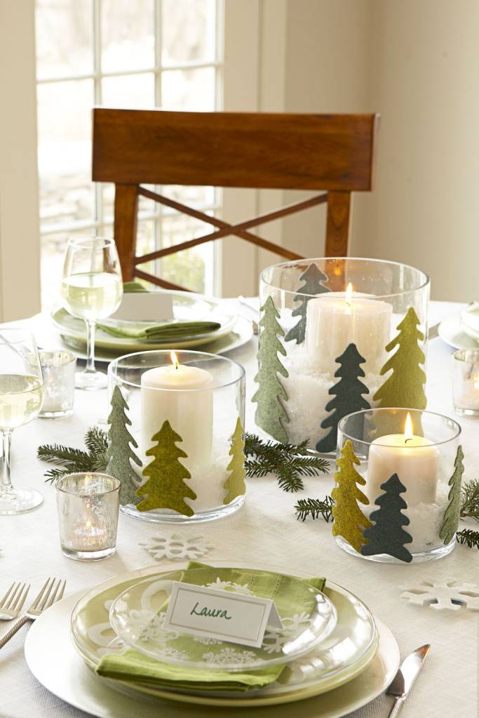 5 Ideias Criativas de Centros de Mesa de Natal DIY