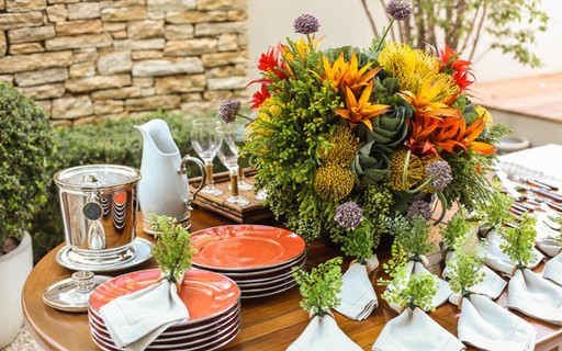 decoração de mesa para feijoada