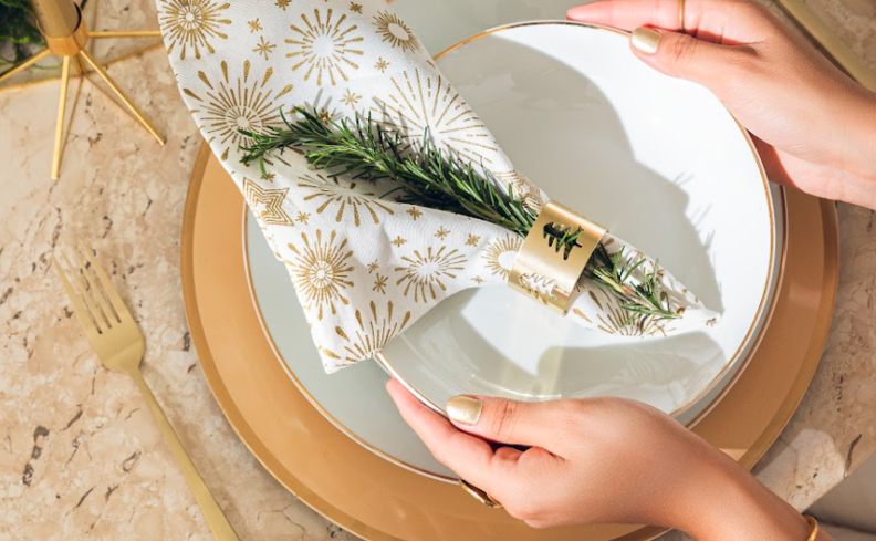 decoração de mesa para o réveillon