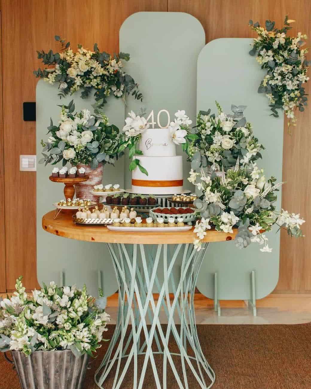 decoração de mesa simples